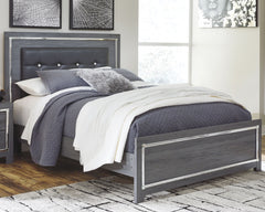 J&M Furniture - Ashley Furniture - Lodanna Queen Panel Bed - Queen Panel Bed / Gray - B214B2