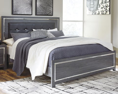 J&M Furniture - Ashley Furniture - Lodanna King Panel Bed - King Panel Bed / Gray - B214B10