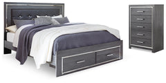 J&M Furniture - Ashley Furniture - Lodanna King Storage Bed and Chest - King Storage Bed and Chest - B214B42