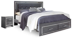 J&M Furniture - Ashley Furniture - Lodanna King Storage Bed and Nightstand - King Storage Bed and Nightstand - B214B61
