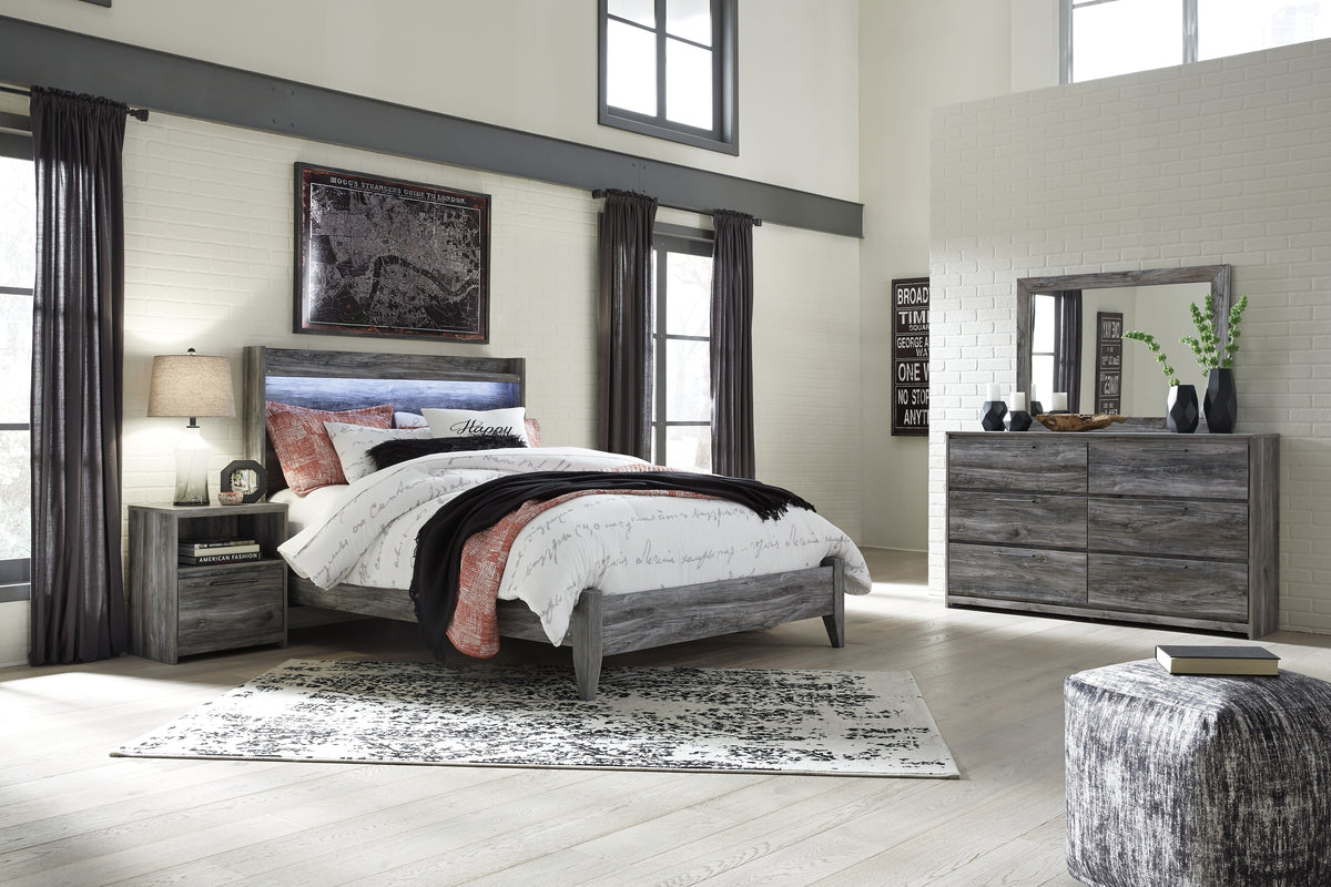 J&M Furniture - Ashley Furniture - Baystorm Queen Panel Bed, Dresser, Mirror and Nightstand - Queen Panel Bed, Dresser, Mirror and Nightstand - B221B17