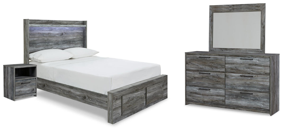 J&M Furniture - Ashley Furniture - Baystorm Full Storage Bed, Dresser, Mirror and Nightstand - Full Storage Bed, Dresser, Mirror and Nightstand - B221B90