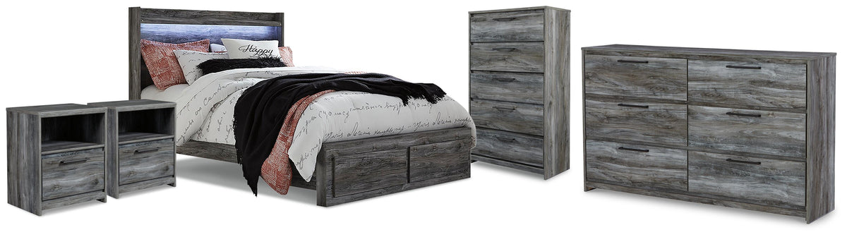 J&M Furniture - Ashley Furniture - Baystorm King Panel Storage Bed, Dresser, Chest and 2 Nightstands - King Panel Storage Bed, Dresser, Chest and 2 Nightstands - B221B92
