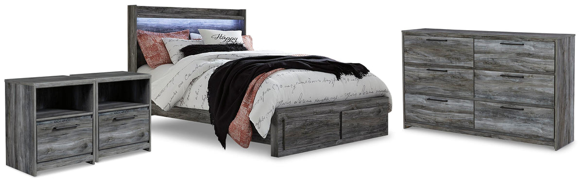 J&M Furniture - Ashley Furniture - Baystorm Queen Panel Storage Bed, Dresser and 2 Nightstands - Queen Panel Storage Bed, Dresser and 2 Nightstands - B221B88