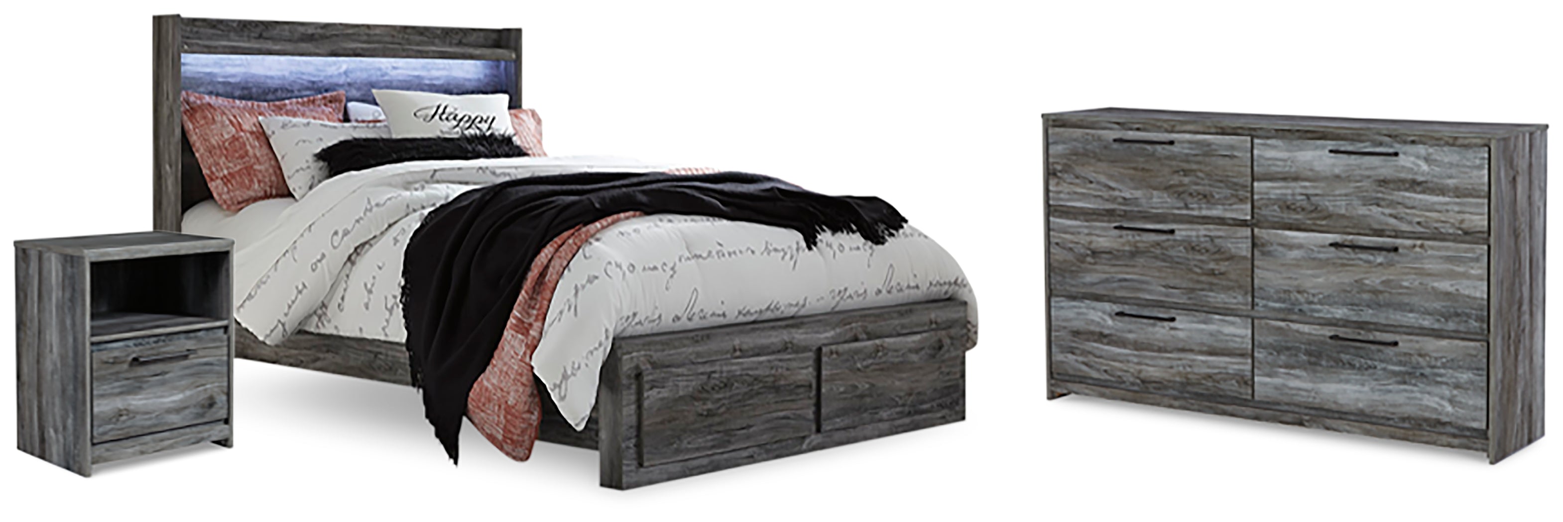 J&M Furniture - Ashley Furniture - Baystorm Queen Panel Storage Bed, Dresser and Nightstand - Queen Panel Storage Bed, Dresser and Nightstand - B221B48