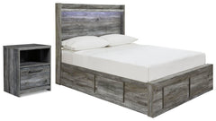 J&M Furniture - Ashley Furniture - Baystorm Full Panel Storage Bed and Nightstand - Full Panel Storage Bed and Nightstand - B221B91