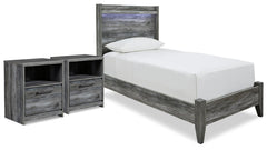 J&M Furniture - Ashley Furniture - Baystorm Twin Panel Bed and 2 Nightstands - Twin Panel Bed and 2 Nightstands - B221B94
