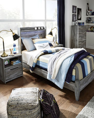 J&M Furniture - Ashley Furniture - Baystorm Twin Panel Bed - Twin Panel Bed / Gray - B221B20