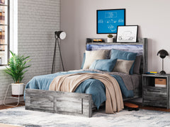 J&M Furniture - Ashley Furniture - Baystorm Full Panel Bed with 2 Storage Drawers - Full Panel Bed with 2 Storage Drawers / Gray - B221B34