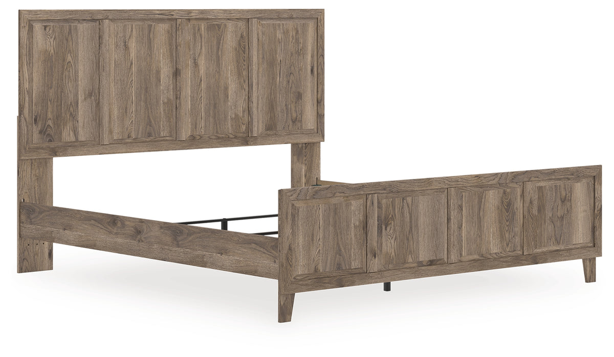 J&M Furniture - Ashley Furniture - Rusticott King Panel Bed - King Panel Bed / Brown - PCB2260B6
