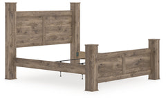 J&M Furniture - Ashley Furniture - Rusticott King Poster Bed - King Poster Bed / Brown - PCB2260B7