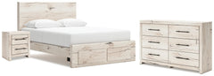 Lawroy Queen Storage Bed, Dresser and Nightstand