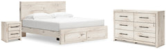 J&M Furniture - Ashley Furniture - Lawroy King Storage Bed, Dresser and Nightstand - King Storage Bed, Dresser and Nightstand - B2310B39