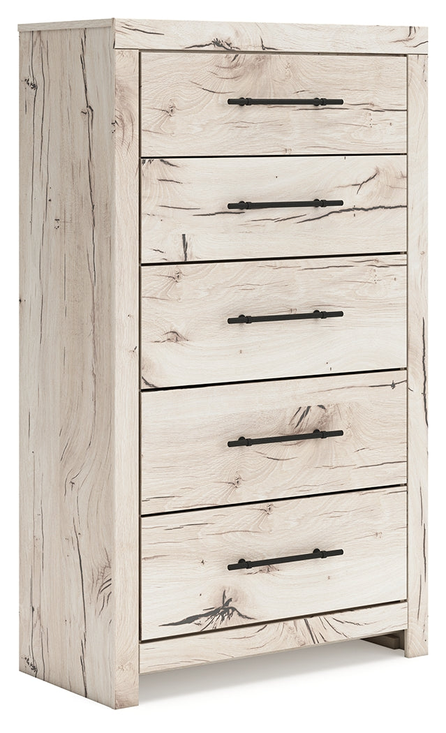 J&M Furniture - Ashley Furniture - Lawroy Chest of Drawers - Five Drawer Chest / Light Natural - B2310-46