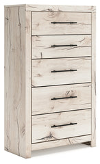 J&M Furniture - Ashley Furniture - Lawroy Chest of Drawers - Five Drawer Chest / Light Natural - B2310-46