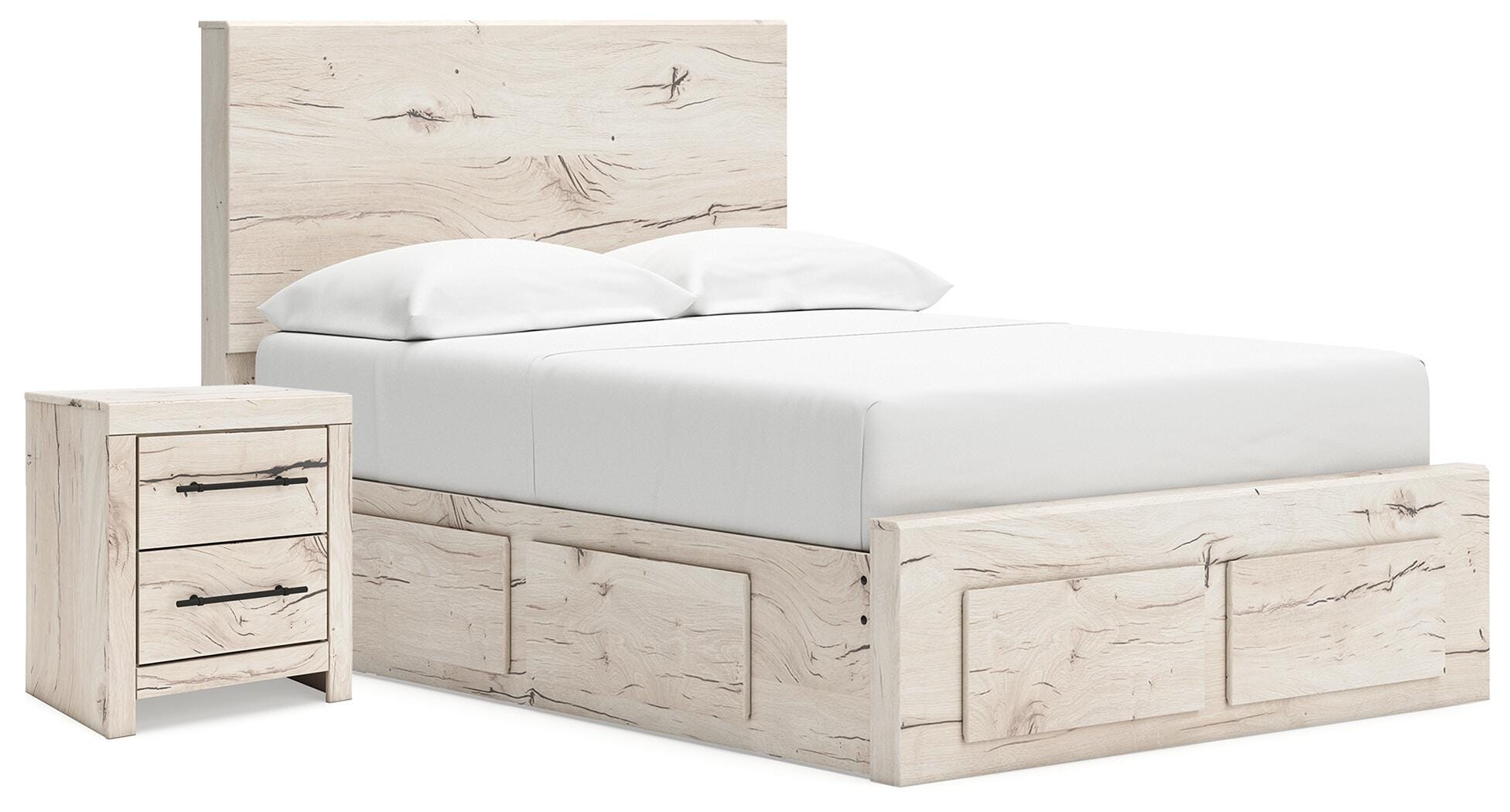 J&M Furniture - Ashley Furniture - Lawroy Full Storage Bed and Nightstand - Full Storage Bed and Nightstand - B2310B51