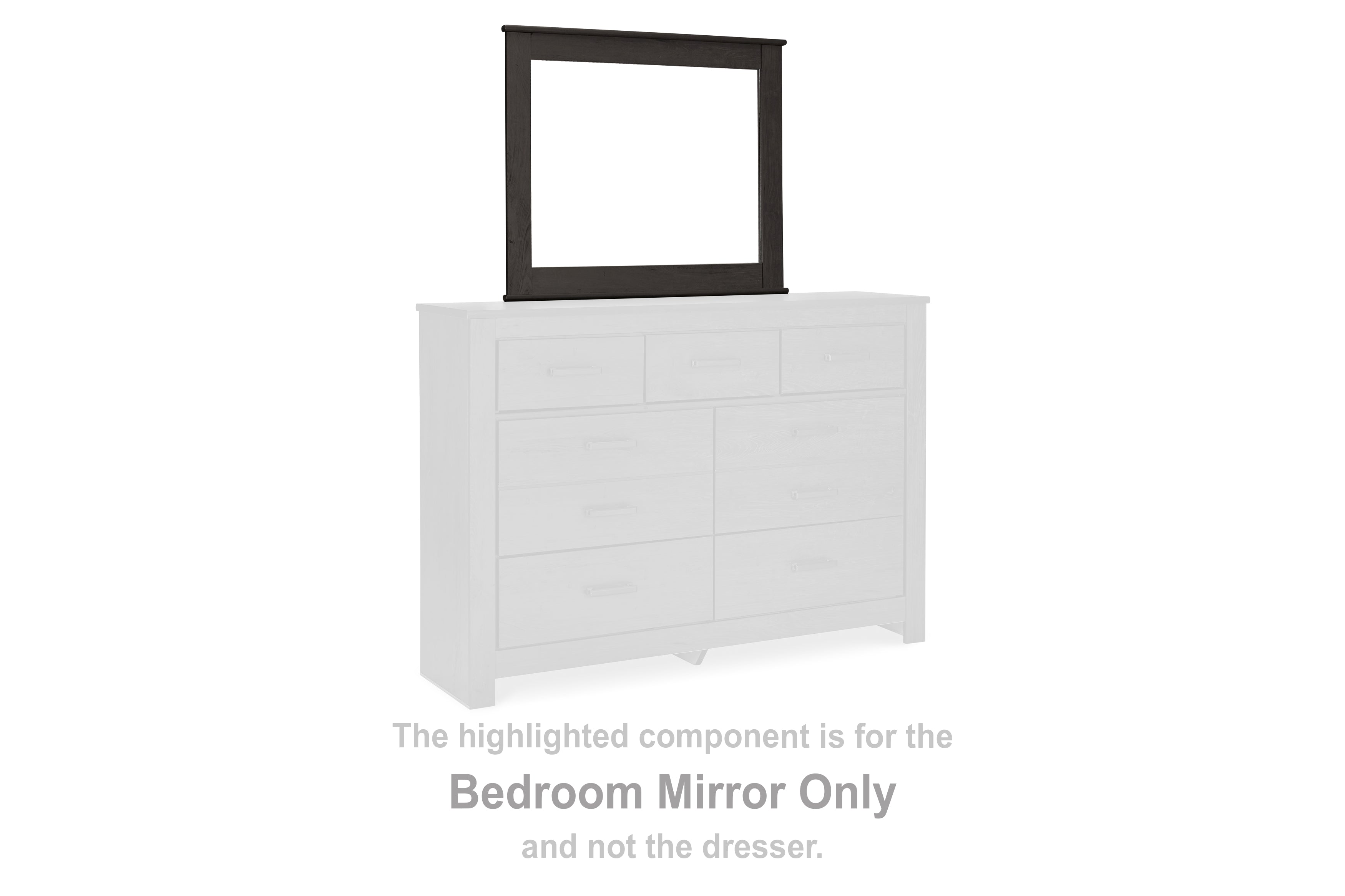 J&M Furniture - Ashley Furniture - Brinxton Bedroom Mirror - Bedroom Mirror / Charcoal - B249-36
