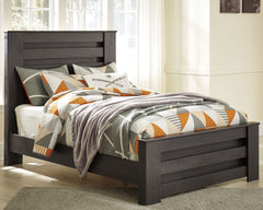 J&M Furniture - Ashley Furniture - Brinxton Full Panel Bed - Full Panel Bed / Charcoal - B249B5