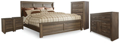 J&M Furniture - Ashley Furniture - Juararo King Panel Bed, Dresser, Chest and 2 Nightstands - King Panel Bed, Dresser, Chest and 2 Nightstands - B251B39