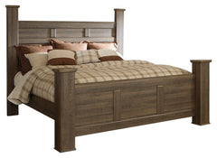 Juararo King Poster Bed and 2 Nightstands