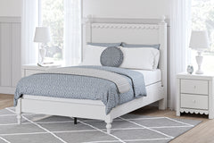 J&M Furniture - Ashley Furniture - Mollviney Full Panel Bed - Full Panel Bed / White - B2540B3