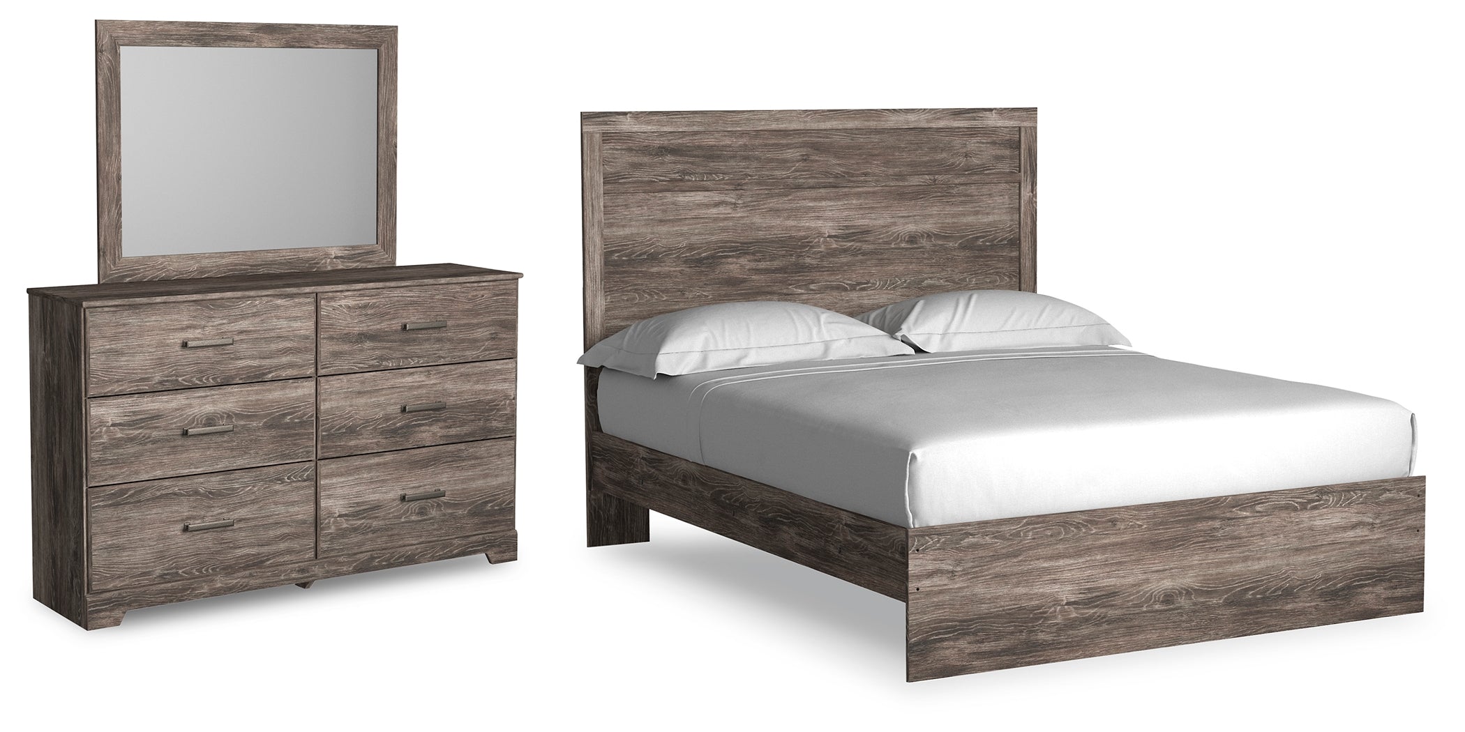 J&M Furniture - Ashley Furniture - Ralinksi Queen Panel Bed, Dresser and Mirror - Queen Panel Bed, Dresser and Mirror - B2587B6