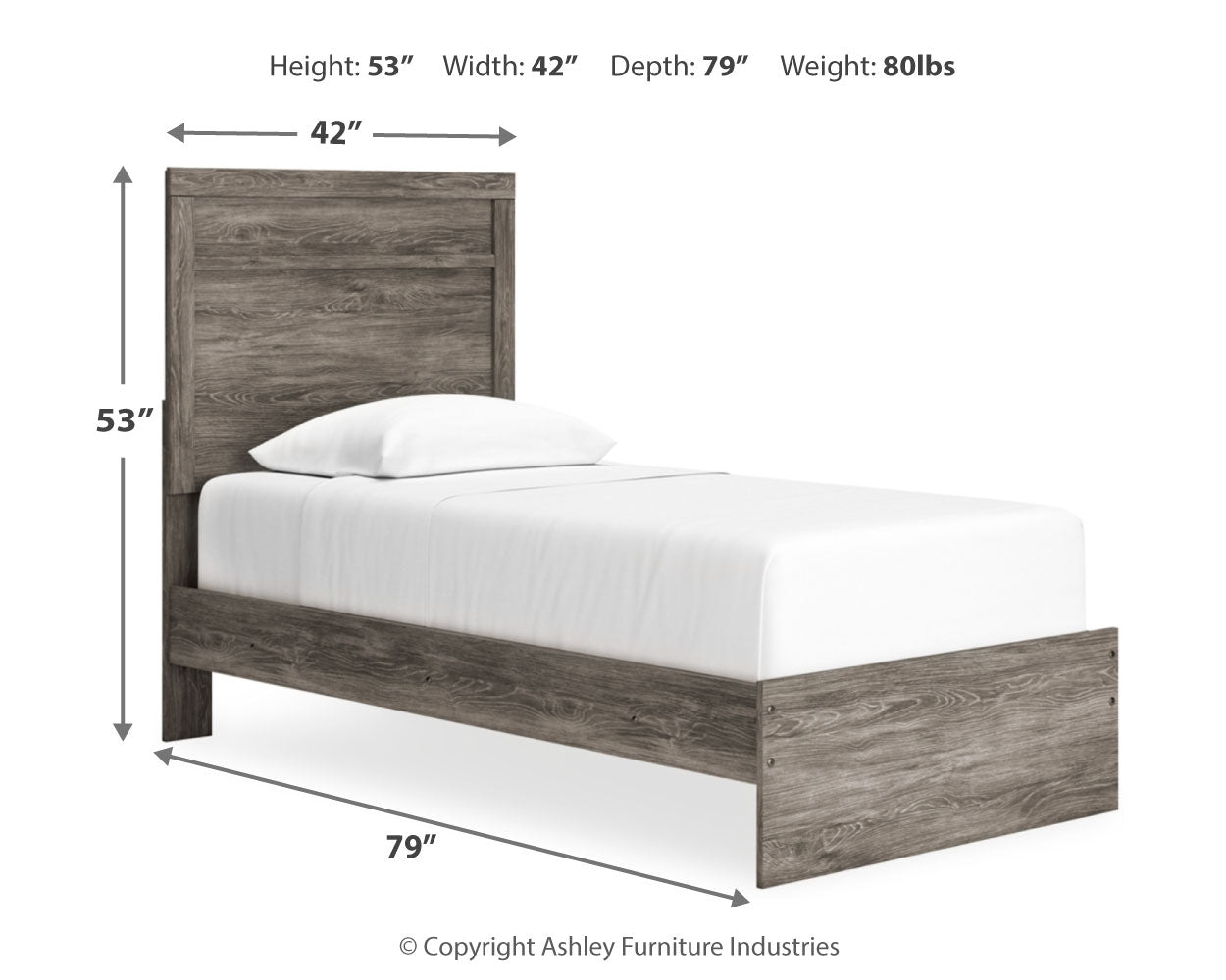 Ralinksi Twin Panel Bed