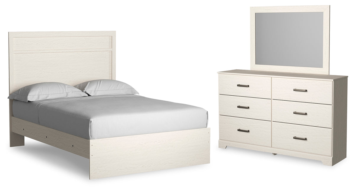 J&M Furniture - Ashley Furniture - Stelsie Full Panel Bed, Dresser and Mirror - Full Panel Bed, Dresser and Mirror - B2588B5