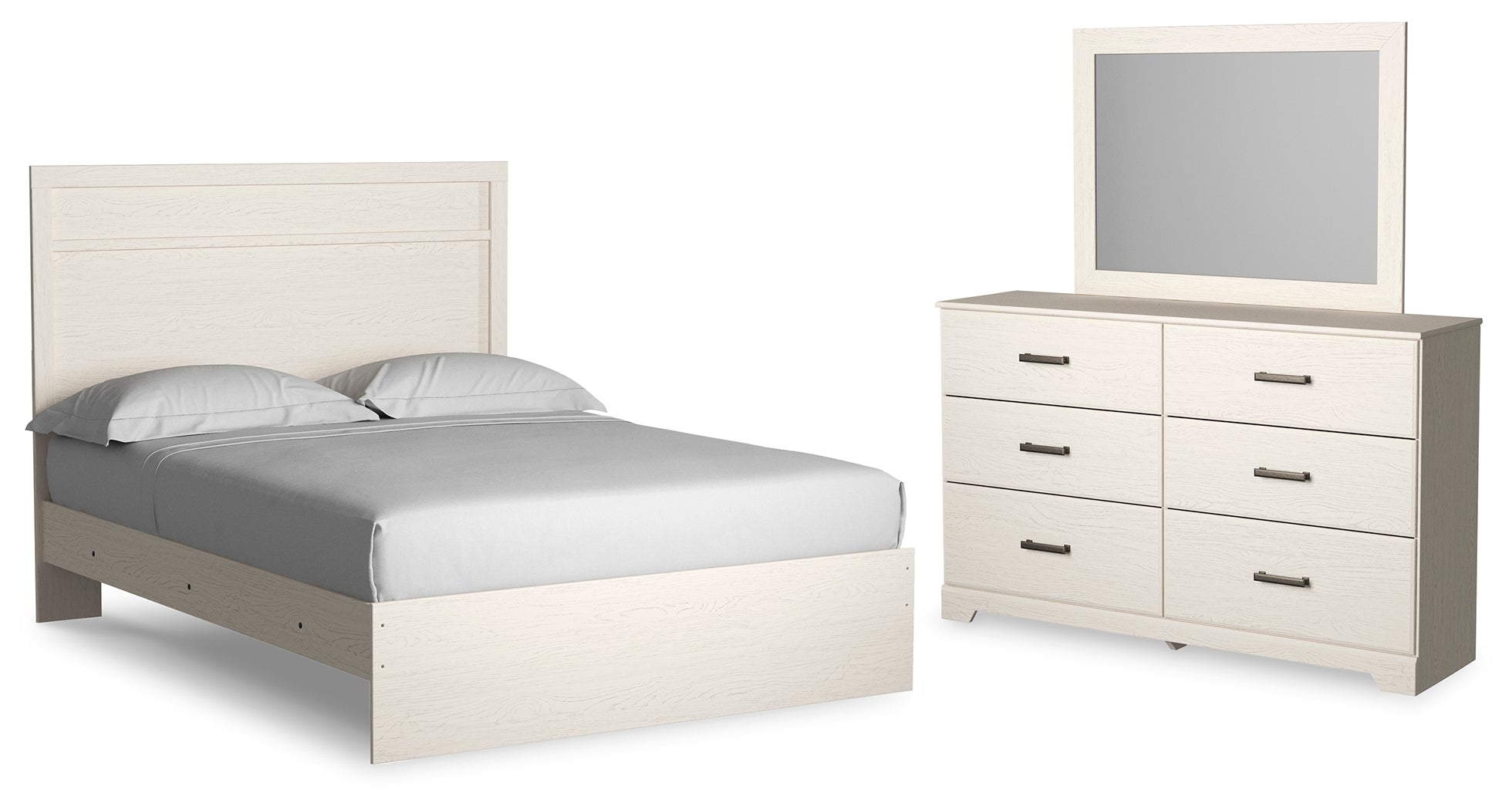 J&M Furniture - Ashley Furniture - Stelsie Queen Panel Bed, Dresser and Mirror - Queen Panel Bed, Dresser and Mirror - B2588B6