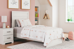 J&M Furniture - Ashley Furniture - Stelsie Twin Panel Bed - Twin Panel Bed / White - B2588B12