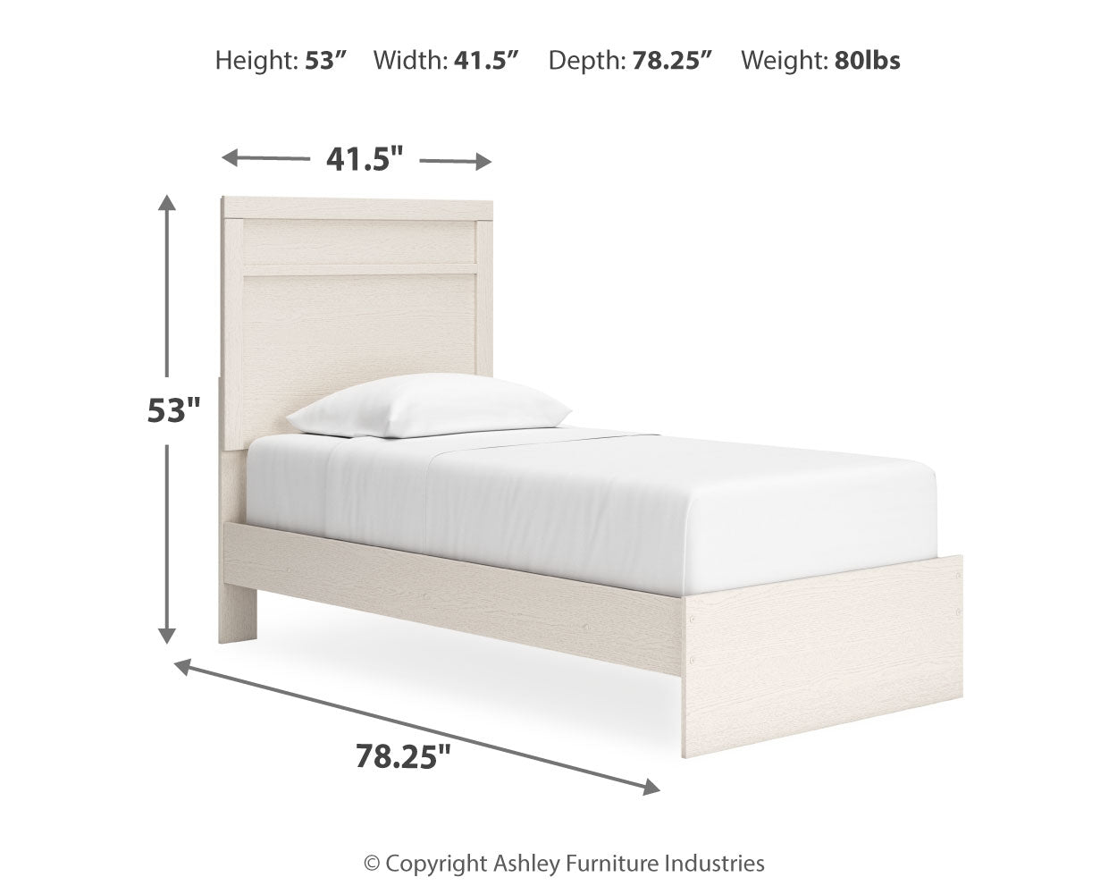Stelsie Twin Panel Bed
