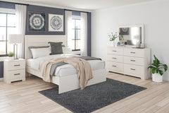 J&M Furniture - Ashley Furniture - Stelsie Queen Panel Bed - Queen Panel Bed / White - B2588B2