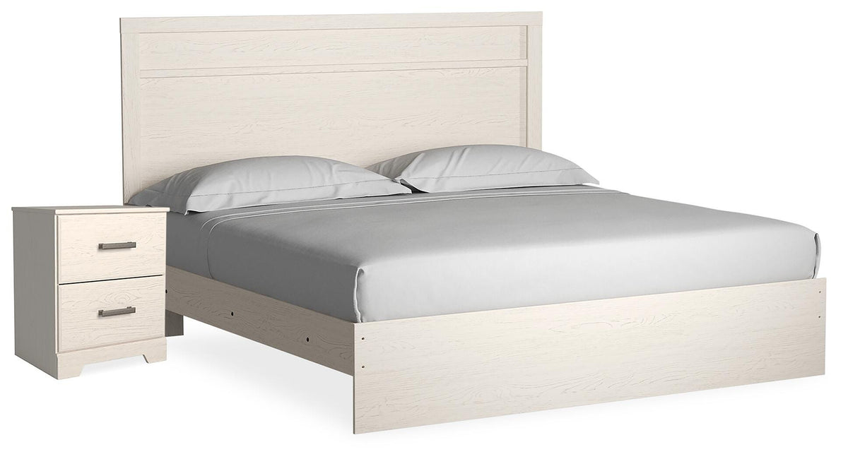 J&M Furniture - Ashley Furniture - Stelsie King Panel Bed and Nightstand - King Panel Bed and Nightstand - B2588B18