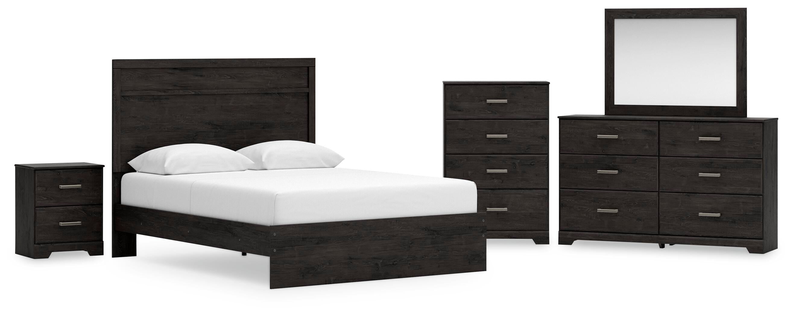 J&M Furniture - Ashley Furniture - Belachime Queen Panel Bed, Dresser, Mirror, Chest and Nightstand - Queen Panel Bed, Dresser, Mirror, Chest and Nightstand - B2589B16