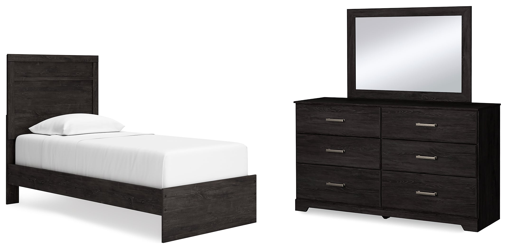 J&M Furniture - Ashley Furniture - Belachime Twin Panel Bed, Dresser and Mirror - Twin Panel Bed, Dresser and Mirror - B2589B12