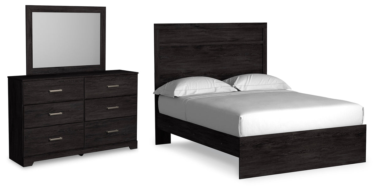 J&M Furniture - Ashley Furniture - Belachime Full Panel Bed, Dresser and Mirror - Full Panel Bed, Dresser and Mirror - B2589B6