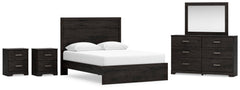 J&M Furniture - Ashley Furniture - Belachime Queen Panel Bed, Dresser, Mirror and 2 Nightstands - Queen Panel Bed, Dresser, Mirror and 2 Nightstands - B2589B17