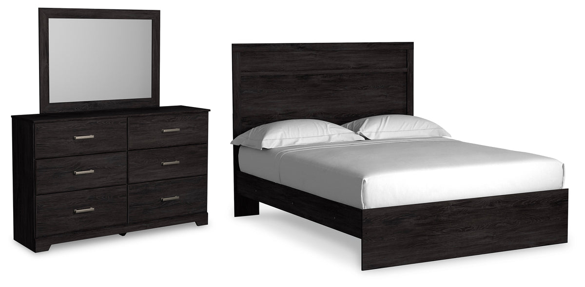 J&M Furniture - Ashley Furniture - Belachime Queen Panel Bed, Dresser and Mirror - Queen Panel Bed, Dresser and Mirror - B2589B3