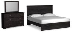 J&M Furniture - Ashley Furniture - Belachime King Panel Bed, Dresser and Mirror - King Panel Bed, Dresser and Mirror - B2589B13