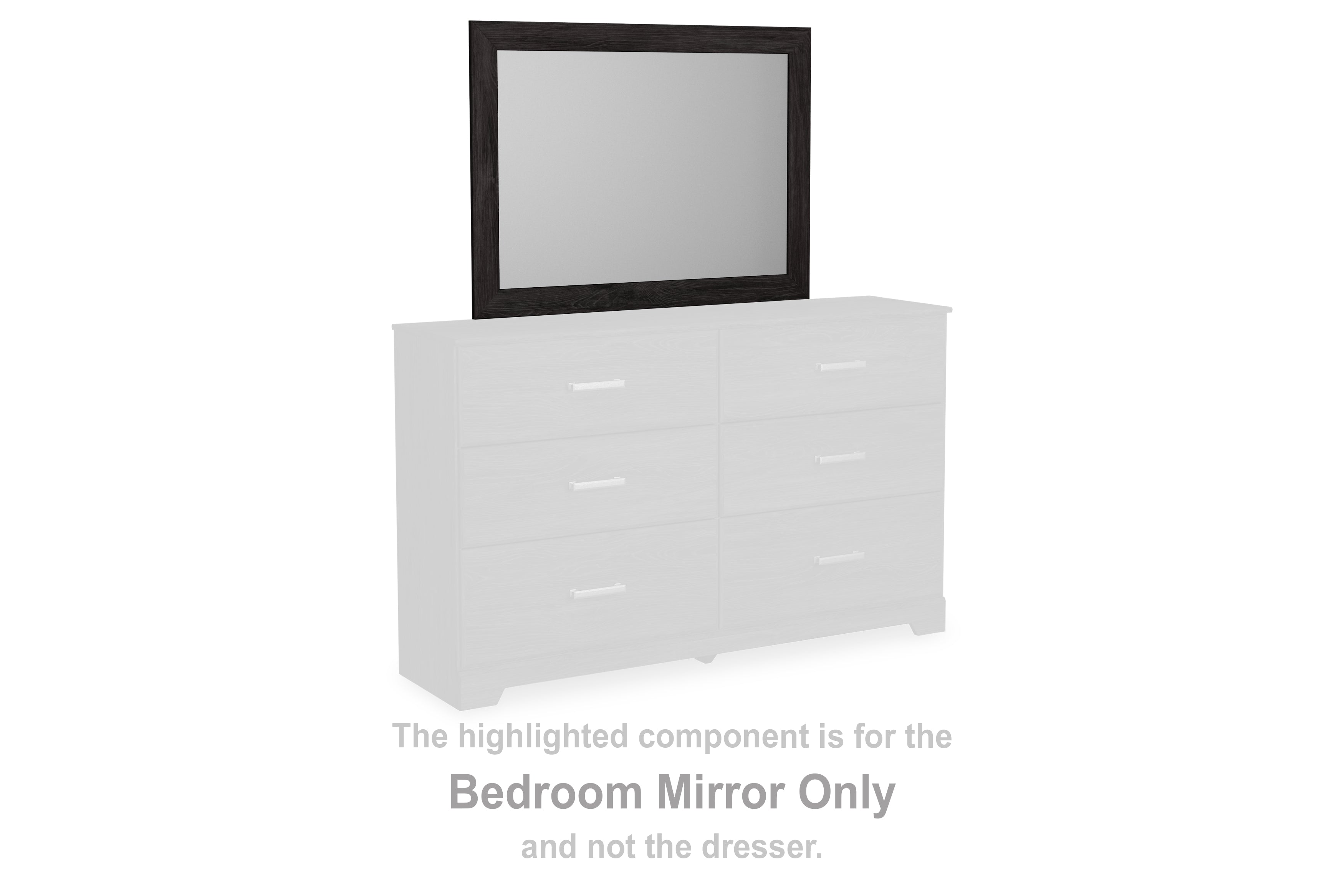 J&M Furniture - Ashley Furniture - Belachime Bedroom Mirror - Bedroom Mirror / Charcoal - B2589-36