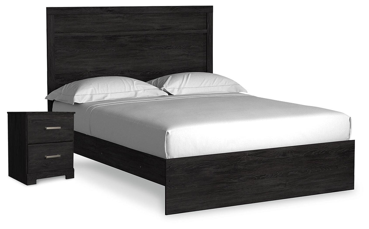 J&M Furniture - Ashley Furniture - Belachime Queen Panel Bed and Nightstand - Queen Panel Bed and Nightstand - B2589B15