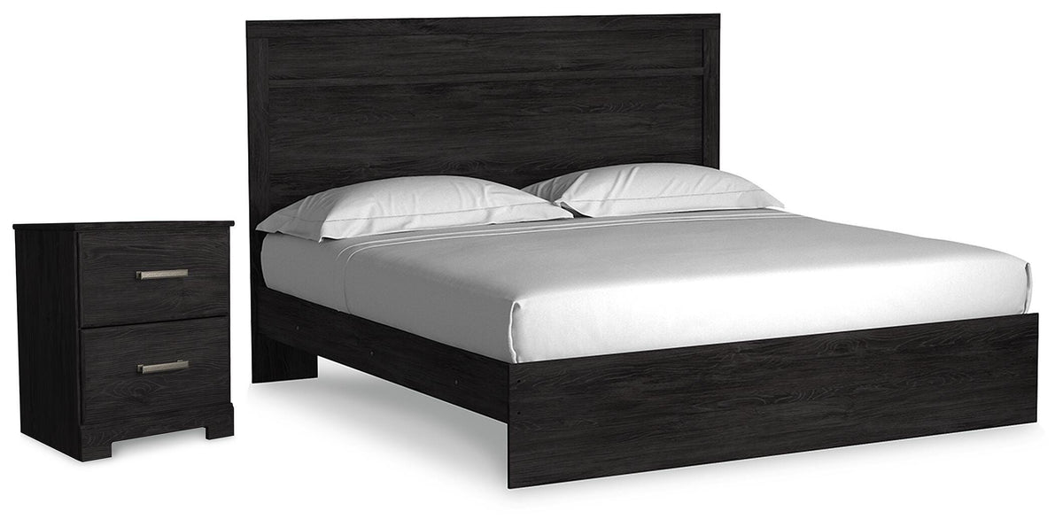 J&M Furniture - Ashley Furniture - Belachime King Panel Bed and Nightstand - King Panel Bed and Nightstand - B2589B9