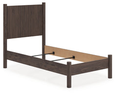 J&M Furniture - Ashley Furniture - Pamytta Twin Panel Bed - Twin Panel Bed / Brown - PCB2614B14