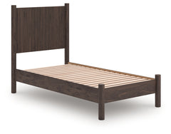 J&M Furniture - Ashley Furniture - Pamytta Twin Panel Platform Bed - Twin Panel Platform Bed / Brown - PCB2614B2