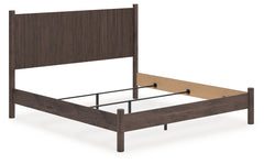 J&M Furniture - Ashley Furniture - Pamytta King Panel Bed - King Panel Bed / Brown - PCB2614B26