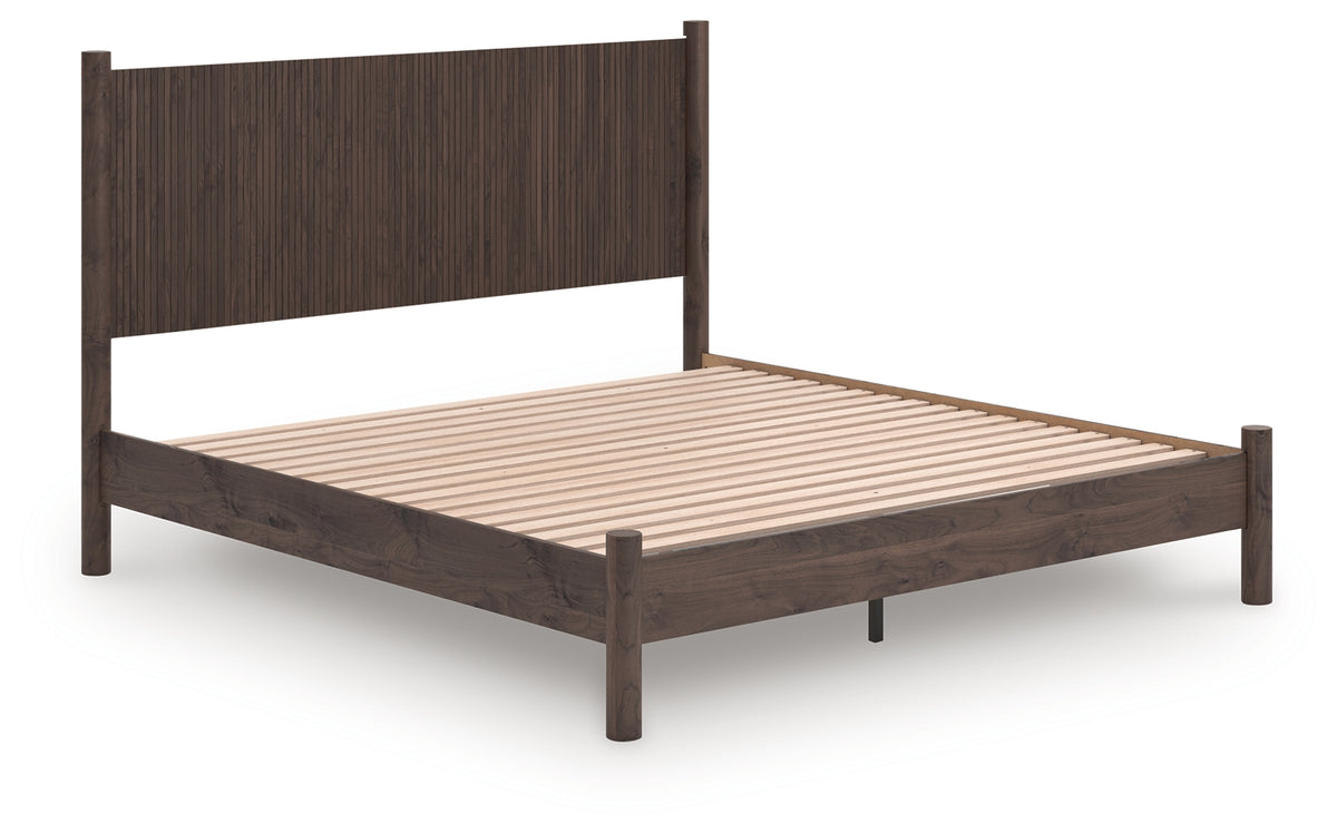 J&M Furniture - Ashley Furniture - Pamytta King Panel Platform Bed - King Panel Platform Bed / Brown - PCB2614B27
