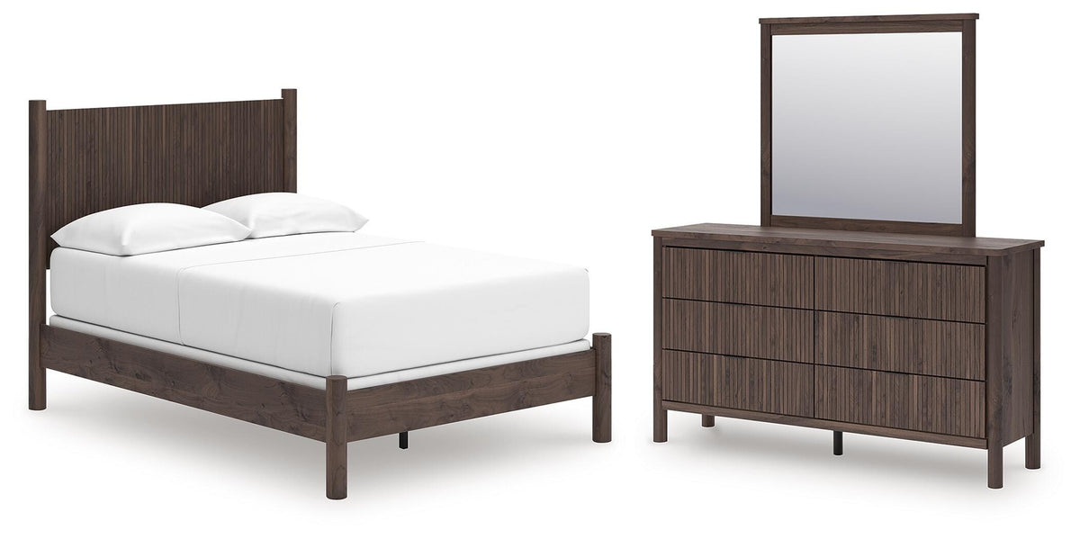 J&M Furniture - Ashley Furniture - Pamytta Full Panel Bed, Dresser and Mirror - Full Panel Bed, Dresser and Mirror - PCB2614B17
