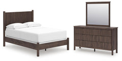 J&M Furniture - Ashley Furniture - Pamytta Full Panel Bed, Dresser and Mirror - Full Panel Bed, Dresser and Mirror - PCB2614B17