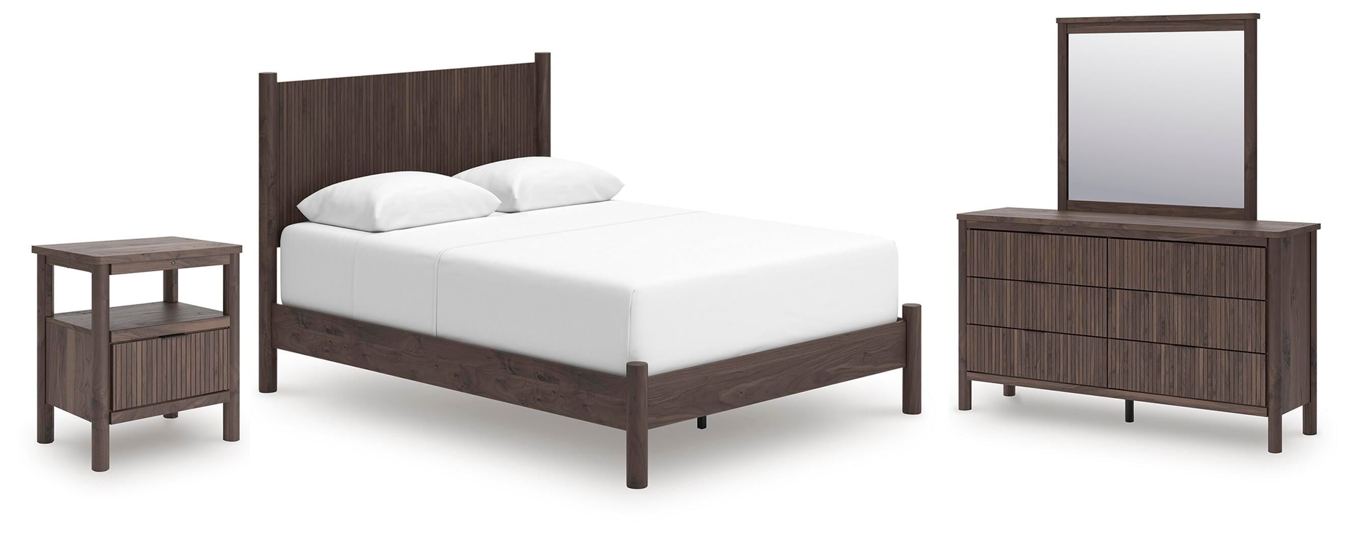 J&M Furniture - Ashley Furniture - Pamytta Queen Panel Bed, Dresser, Mirror and Nightstand - Queen Panel Bed, Dresser, Mirror and Nightstand - PCB2614B30