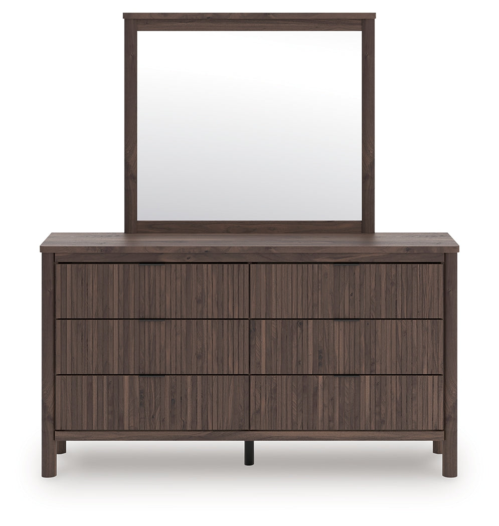 J&M Furniture - Ashley Furniture - Pamytta Dresser and Mirror - Dresser and Mirror / Brown - PCB2614B1